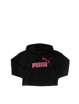 Puma Felpa con cappuccio NERO 128