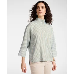 Blusa de mujer boxy de rayas