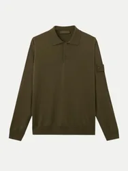Poloshirt GHOST Langarm Braun L