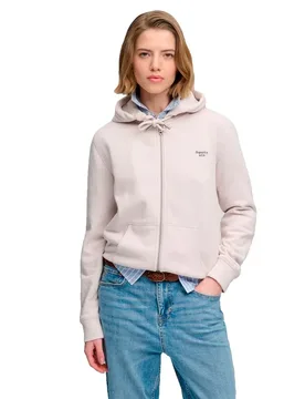Sweat-shirt à Zip Signature Embroidered Wind Chime Grey XL - Superdry - FashionsVida