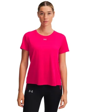 Trail Run Short Sleeve T-shirt Shaded Fuchsia / Reflective M Women - Under armour - FashionsVida