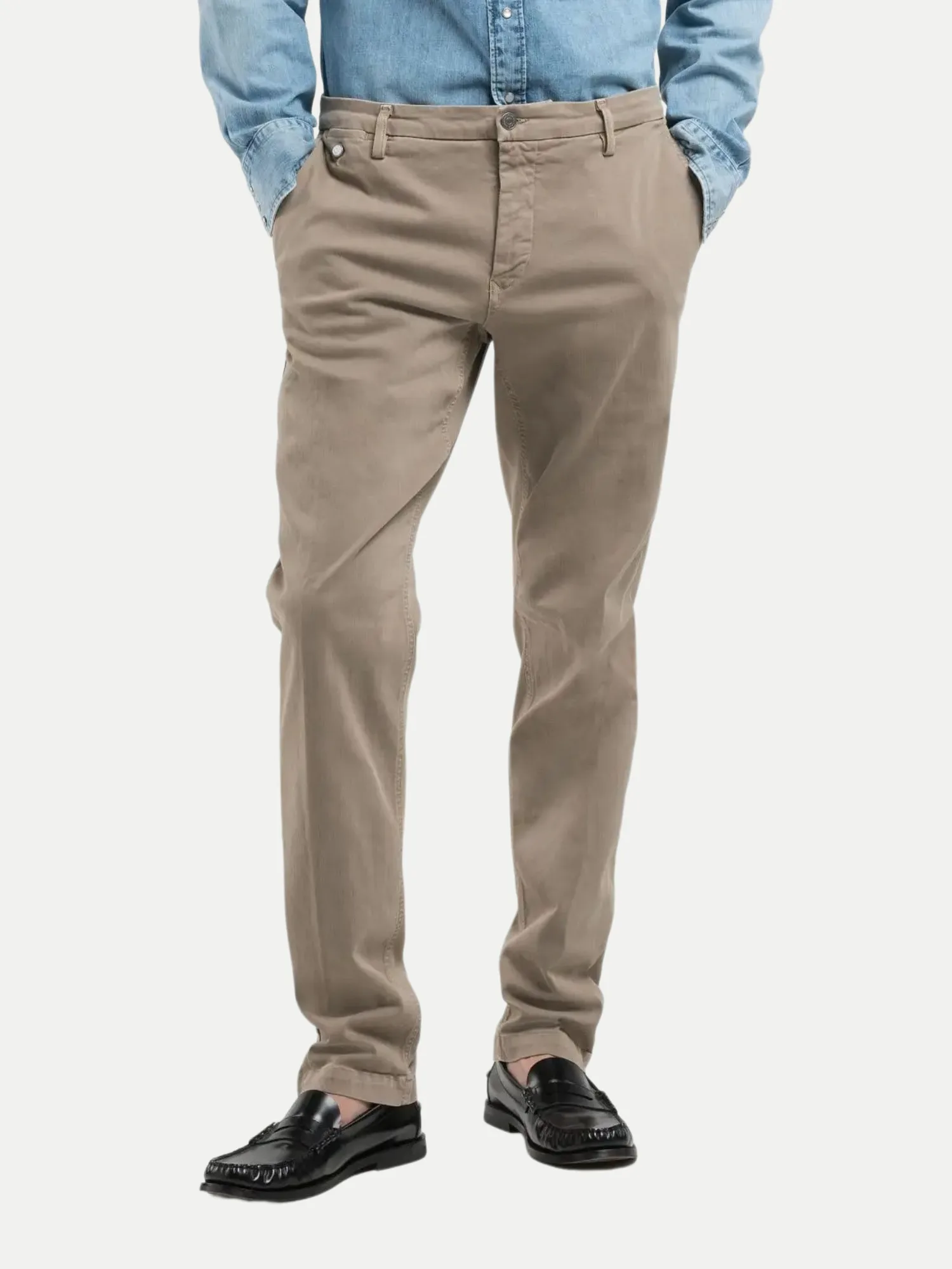 Regular-Fit Chino Benni Beige 32/32 - Replay - FashionsVida