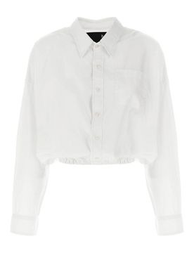 R13 Camicia crossover a bolle