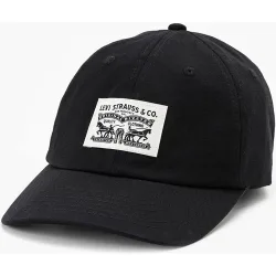 Gorra de hombre hecha en algodón con logo frontal