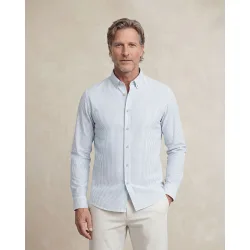 Camisa non iron de hombre corte regular rayas