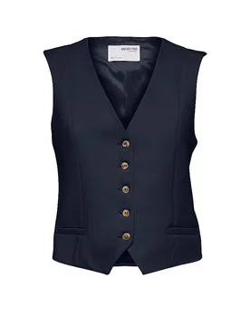 Gilet SLFRITA azul oscuro 40 - Selected Femme - FashionsVida