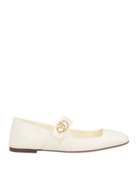 Ballerina Damen Cremeweiß 37.5,38.5,39,39.5,40 Damen