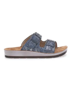 Ciabatte blu con doppia fibbia comfort 50 CP 41 - Inblu - FashionsVida