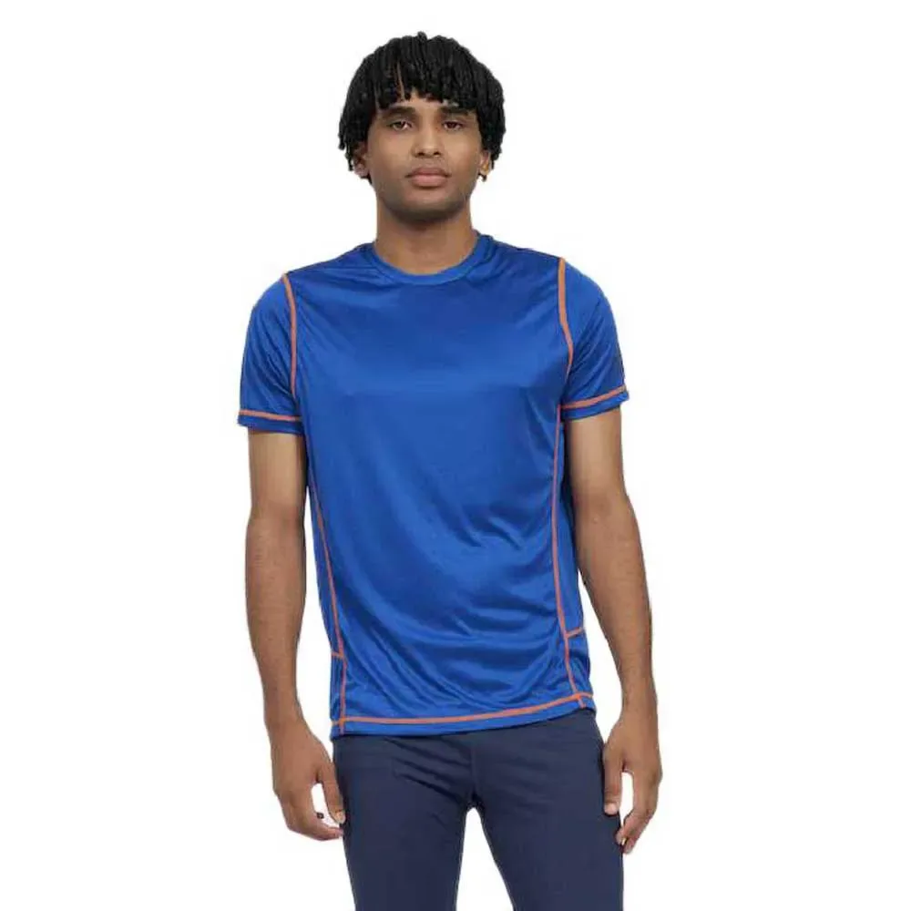 T-shirt à Manches Courtes Pro Training Poly Deep Surf / Vermillion Orange M - Umbro - FashionsVida