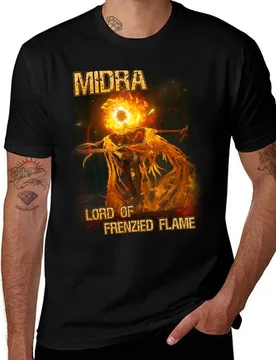 Midra, Lord of Frenzied Flame T-Shirt plain anime shirt anime stuff t shirts for men - Aliexpress - FashionsVida