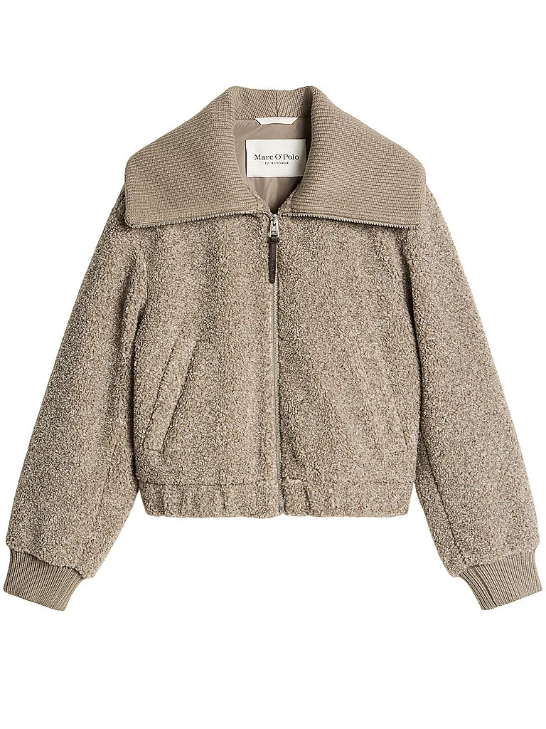 Veste imitation fourrure marron clair 36 - Marc O'Polo - FashionsVida