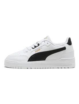 Sneakers bianche in pelle con dettagli neri Shuffle Downtown 42½ - Puma - FashionsVida