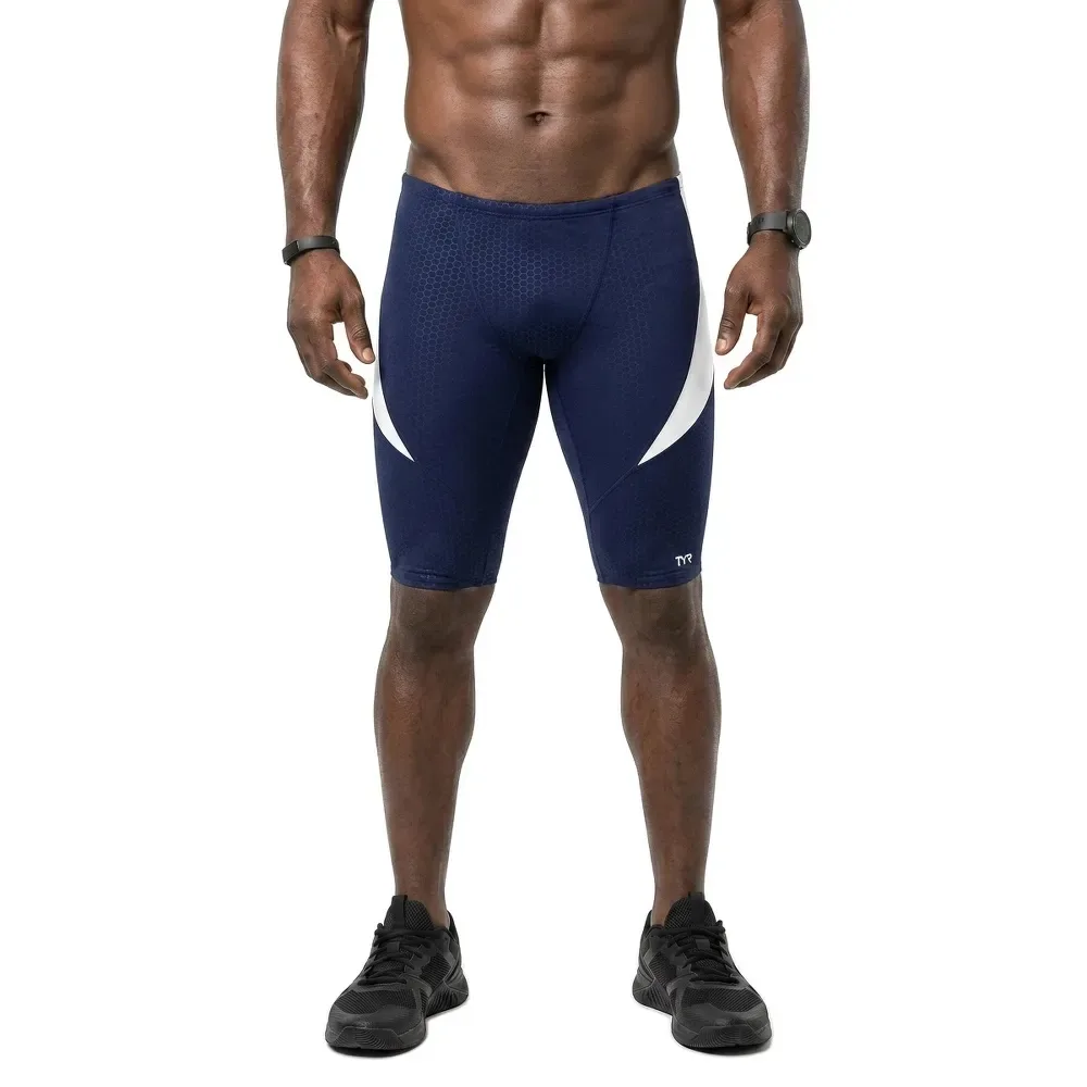 Durafast Elite Curve Splice Hexa Jammer Navy / White 34 Men - TYR - FashionsVida
