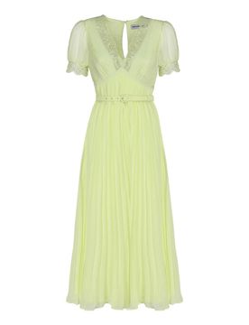 Abito longuette in chiffon