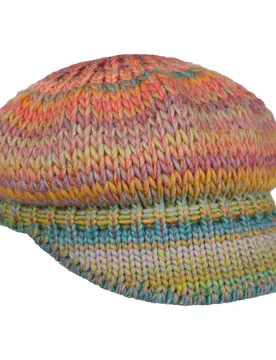 Knit Newsboy Cap by - mixed colours - Damen - Size: One Size - bedacht - FashionsVida