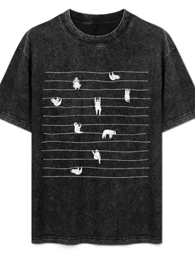Sloth Stripe T-Shirt Holiday Casual Short Sleeve Top - Aliexpress - FashionsVida