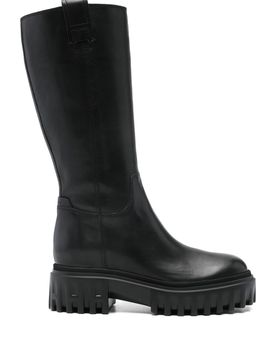 HOGAN H700 Leather Mid-calf Boots