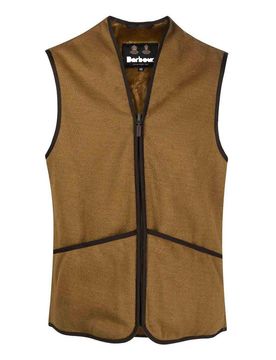 Barbour Gilet con zip rifinito