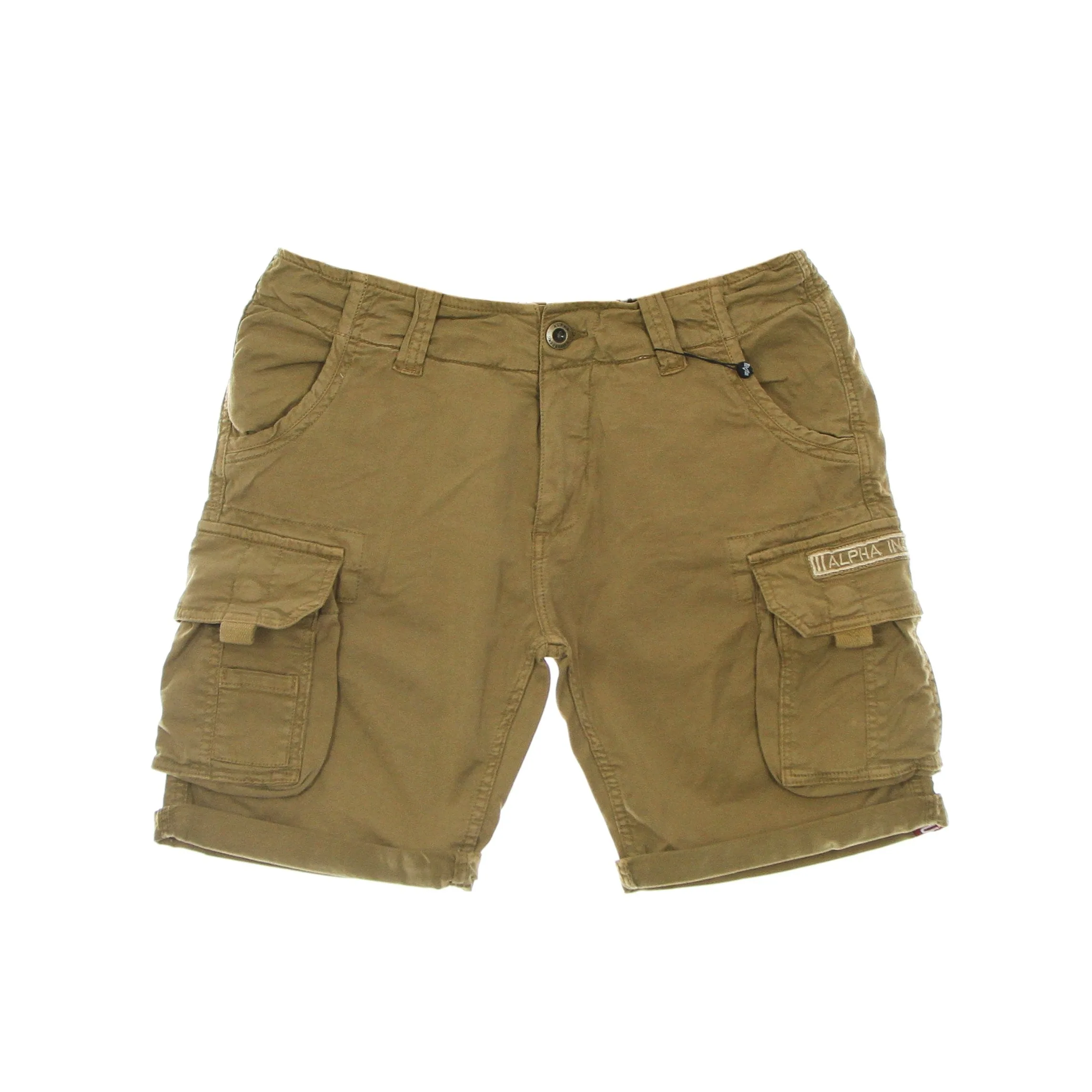 Pantalone Corto Uomo Crew Short Khaki - Alpha industries - FashionsVida