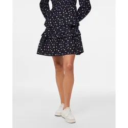 Falda corta de volantes de mujer