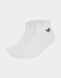 Er-Pack Ruffle Socken - Damen, Weiss - female - Size: 40 - 42