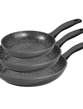 STONELINE Made in Germany Pfannen-Set 3-teilig 20/24/28 ohne Deckel
