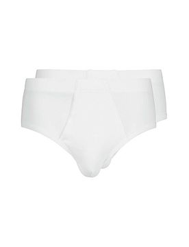 Slip mit Eingriff 2-er Pkg. Duo Line Feinripp (Weiss) weiss XL herren