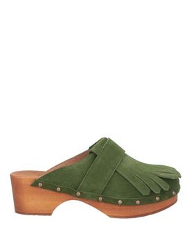 Mules & Zuecos Mujer Verde militar 36,37,38 Mujer