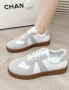 Zapatos deportivos y de ocio para mujer, nuevos zapatos de entrenamiento alemanes, zapatos blancos de suela blanda para mujer, zapatos deportivos casu - Shein - FashionsVida