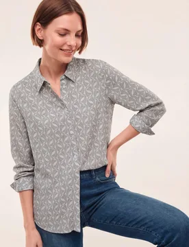 Extraglatt-Hemdbluse Everyday 2.0, noch offen: Filter Passform#noch offen: Größenlauf, Farbe Beige, 48, bügelfrei reine Baumwolle Damen - Walbusch - FashionsVida