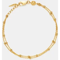 Pulsera de Doble Cadena Vermeil