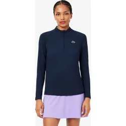 Sudadera de mujer deportiva fina con protección uv en blanco