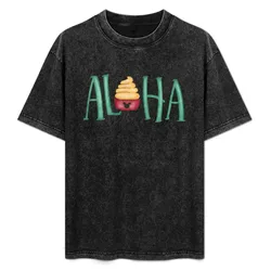 Aloha Pineapple Soft Serve T-Shirt Big Size Loose Fit Tee Shirt