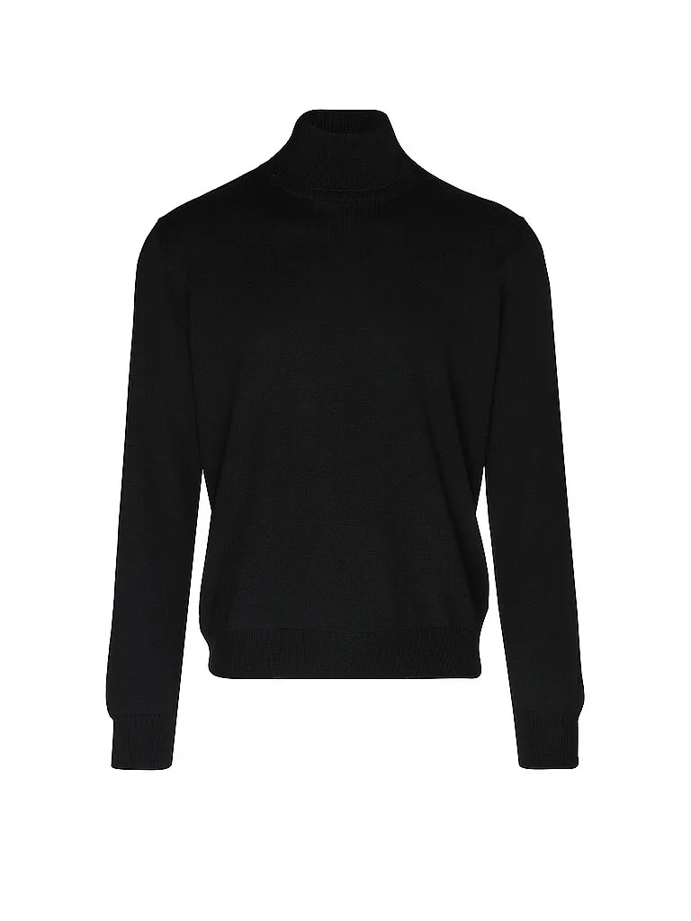 Pull à col roulé noir 52 - Gran Sasso - FashionsVida