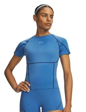 T-shirt à Manches Courtes Heatgear Elite Blue / Reflective XL