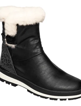 Kuschel-Stiefel mit Leder „Carina“ schwarz 41 Damen - wonderwalk - FashionsVida