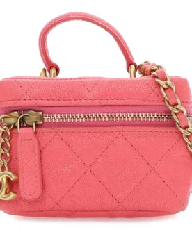 Mini CC Caviar Top Handle Vanity Case - Chanel - FashionsVida