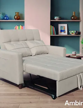 In1 Zweisitzer Schlafsofa beige - Ambiness - FashionsVida