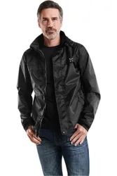 Rodas chaqueta impermeable hombre Negro (S)