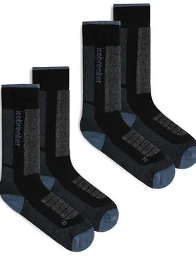 Chaussettes Merino Blend Ski+ Medium Otc 2 Unités Black / Dawn / Graphite EU 38-40 - Icebreaker - FashionsVida