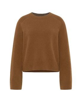 Pullover Cropped Fit camel 38 damen