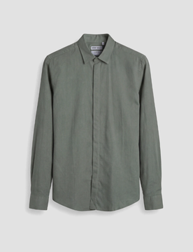 Camicia regular fit uomo verde agave