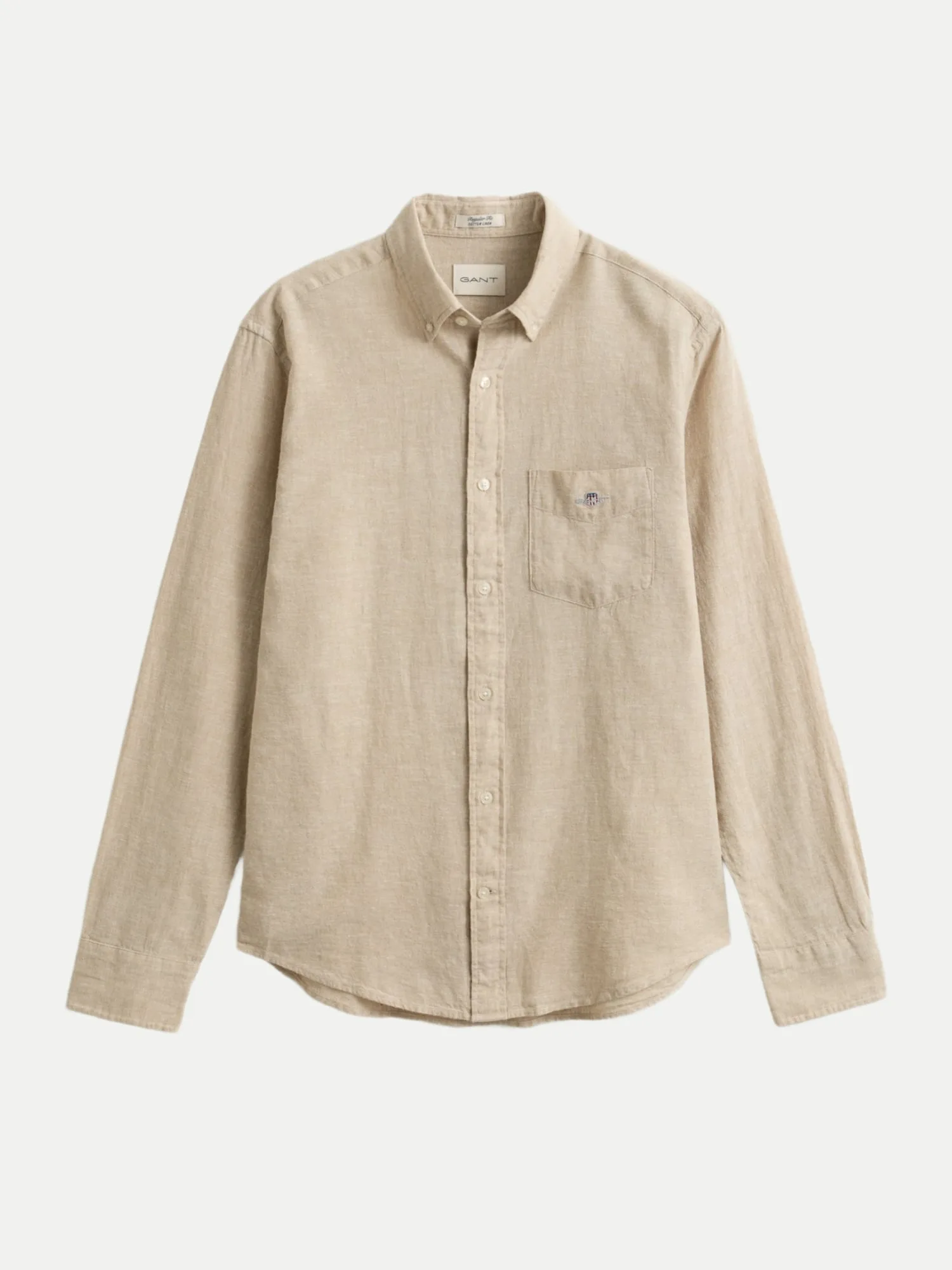 Gant Leinenhemd Regular-Fit Beige L - Gant - FashionsVida