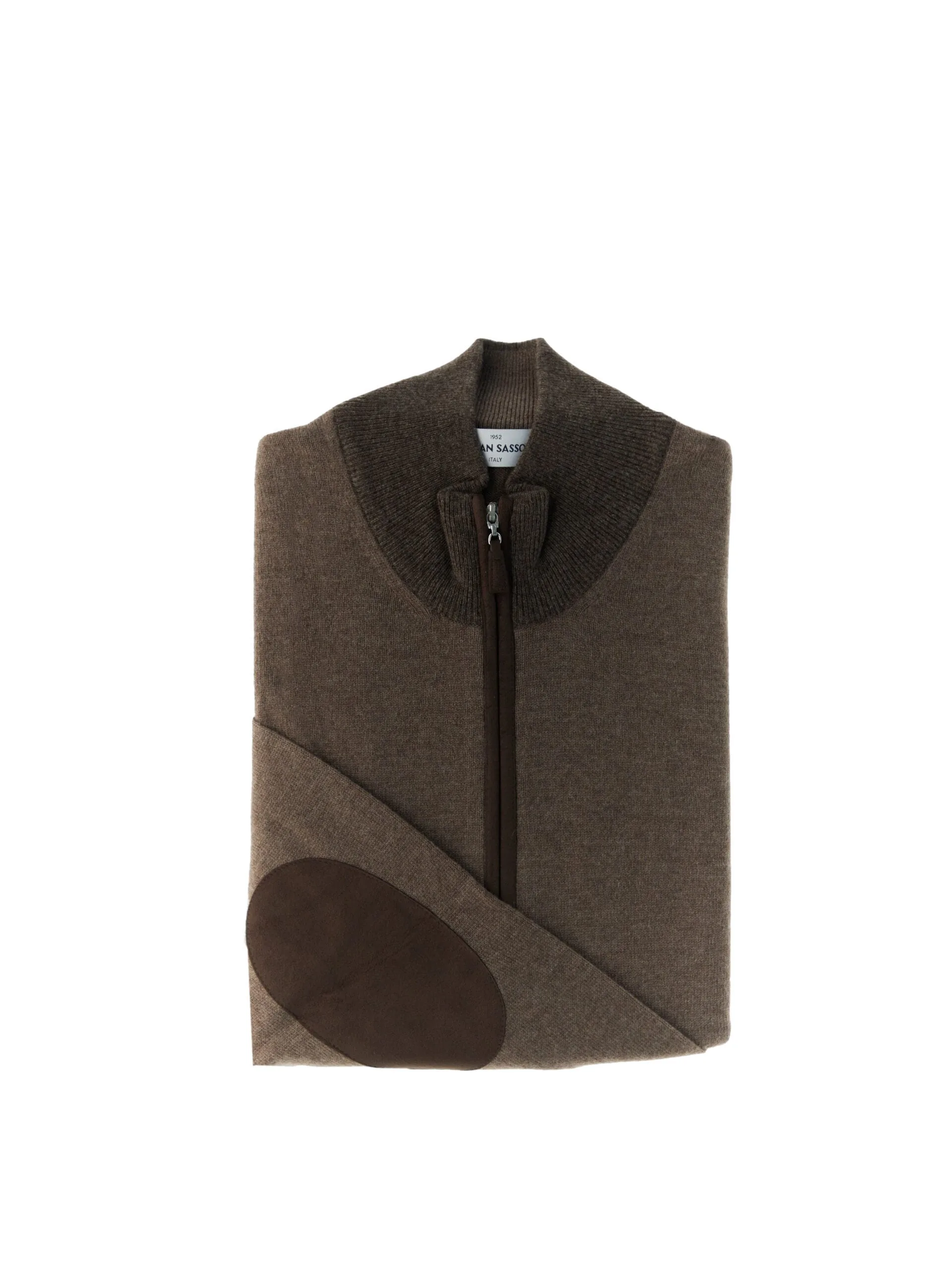 Cardigan con zip MARRONE 48 - Gran Sasso - FashionsVida