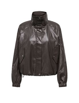 Chaqueta efecto piel ONLMINI marrón S
