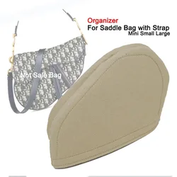 Insert Liner Inner Purse Organizer For Saddle Bag With Strap Mini Small Large , Handbag Inner Support Bag In Bag Shaper