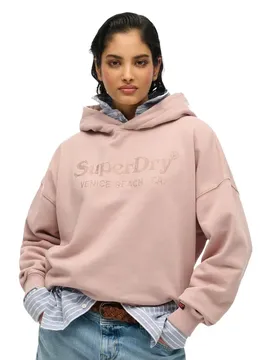 Sweat à Capuche Venue Metallic Relaxed Mauve 2XS