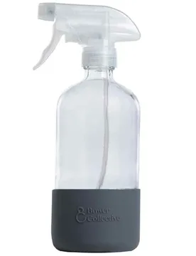 Reusable Glass Trigger Spray Bottle - Granite Silicone Sleeve - 500ml - Bower Collective - FashionsVida