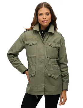 Veste Embellished Dusty Olive Green S