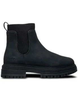 Bottines en cuir - Jeyna Black Brown Black en Cuir - Taille 8 US - Noir - Roxy - FashionsVida